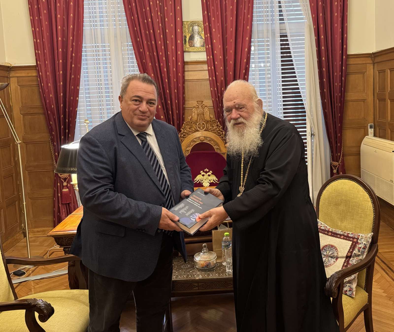 Με τον Αρχιεπίσκοπο Ιερώνυμο συναντήθηκε ο Ευριπίδης Στυλιανίδης